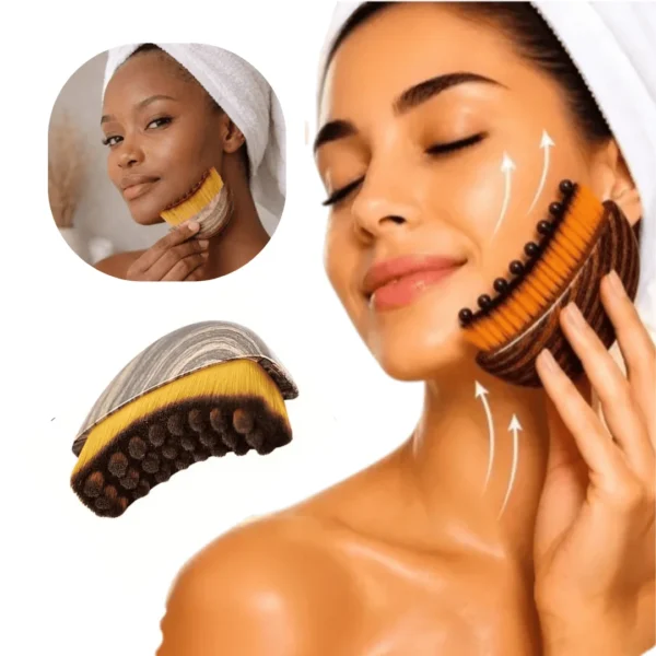 Escova de drenagem linfática facial e lifting