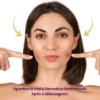 Comparativo antes e depois da drenagem facial: rosto inchado versus desinchado