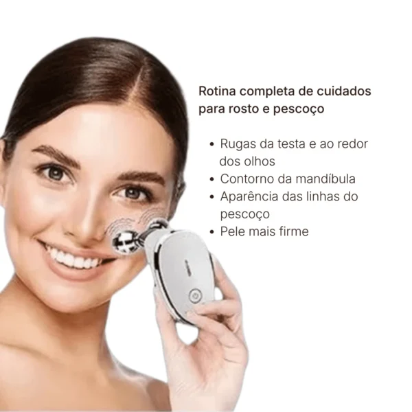 Benefícios do massageador facial com microcorrente EMS para o rosto