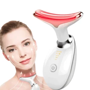 Massageador facial LED 3 cores com EMS e vibração