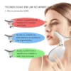 Tecnologia LED de 3 cores do massageador facial