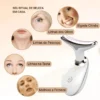 Áreas do rosto e pescoço para uso do massageador facial LED