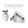 Massageador facial com microcorrente EMS e suporte